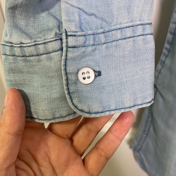 H&M - Lightweight Denim Button Up Dress Size 2 - Picture 5 of 8